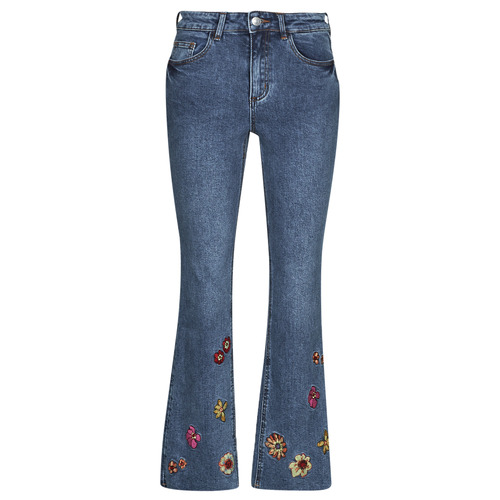 textil Dame Lige jeans Desigual DENIM_NICOLE Blå / Medium