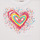 textil Pige T-shirts m. korte ærmer Desigual TS_HEART Hvid / Flerfarvet