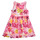 textil Pige Korte kjoler Desigual VEST_INGRID Pink / Gul
