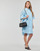 textil Dame Korte kjoler Karl Lagerfeld BRODERIE ANGLAISE SHIRTDRESS Blå / Himmelblå
