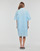 textil Dame Korte kjoler Karl Lagerfeld BRODERIE ANGLAISE SHIRTDRESS Blå / Himmelblå
