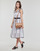textil Dame Korte kjoler Karl Lagerfeld KL EMBROIDERED LACE DRESS Hvid / Sort