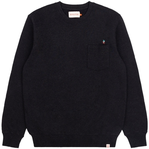 textil Herre Sweatshirts Revolution Regular Crewneck Sweatshirt 2731 - Black Sort