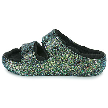Crocs Classic Cozzzy Glitter Sandal Sort / Glitter