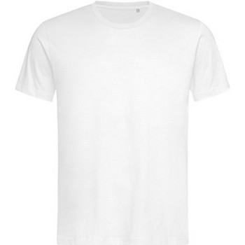 textil Herre Langærmede T-shirts Stedman  Hvid