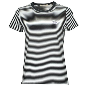 textil Dame T-shirts m. korte ærmer Esprit Y/D STRIPE Sort