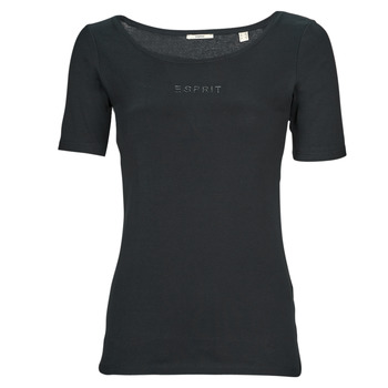 textil Dame T-shirts m. korte ærmer Esprit tshirt sl Sort