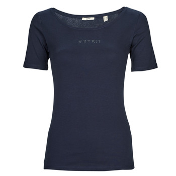 textil Dame T-shirts m. korte ærmer Esprit tshirt sl Marineblå