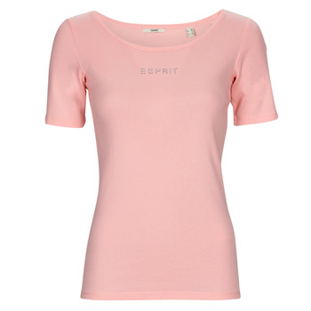 textil Dame T-shirts m. korte ærmer Esprit tee Pink