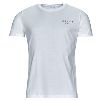 textil Herre T-shirts m. korte ærmer Esprit N cn Hvid
