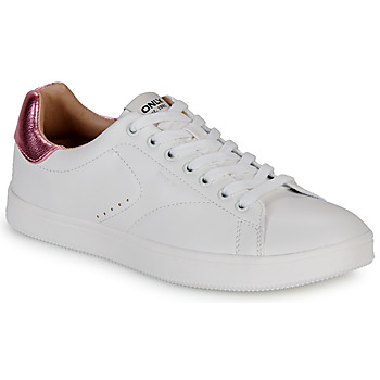 Sko Dame Lave sneakers Only ONLSHILO-44 PU CLASSIC SNEAKER Hvid / Pink