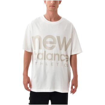 textil T-shirts m. korte ærmer New Balance  Beige