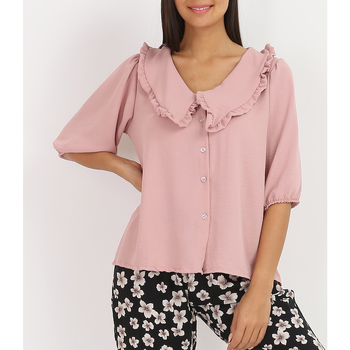 textil Dame Skjorter / Skjortebluser La Modeuse 21657_P48245 Pink