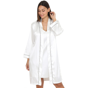 textil Dame Pyjamas / Natskjorte La Modeuse 59011_P136066 Hvid