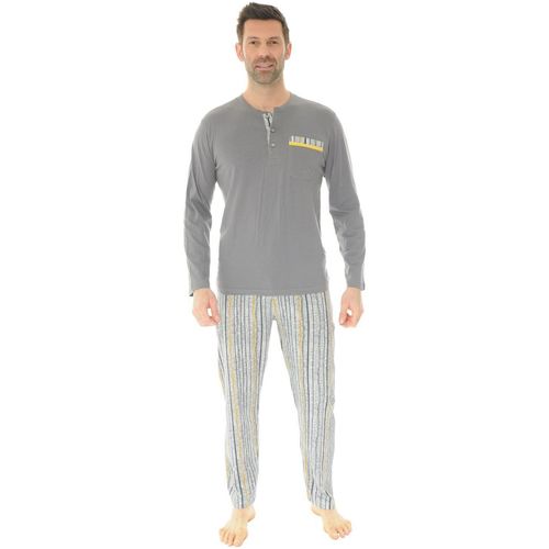 textil Herre Pyjamas / Natskjorte Christian Cane SILVIO Grå