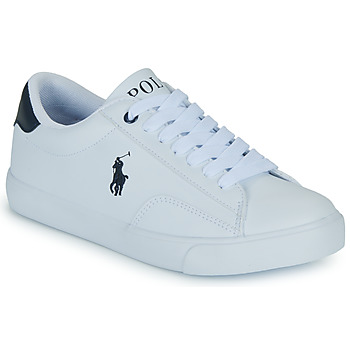 Sko Børn Lave sneakers Polo Ralph Lauren THERON V Hvid / Marineblå
