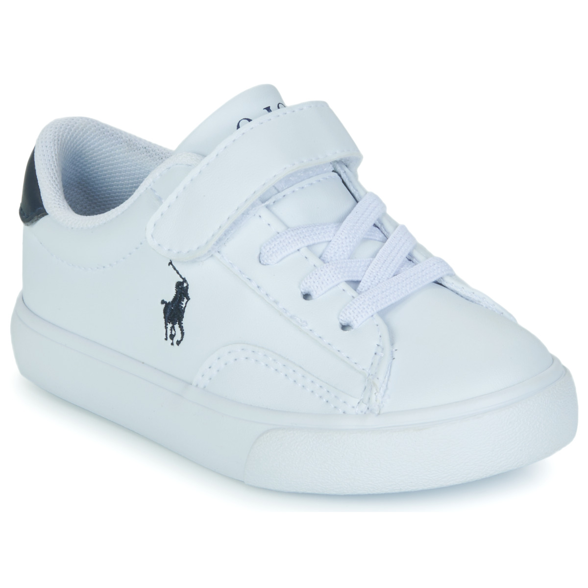 Sko Børn Lave sneakers Polo Ralph Lauren THERON V PS Hvid / Marineblå