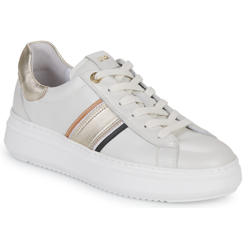 Sko Dame Lave sneakers NeroGiardini E306554D-713 Hvid / Guld