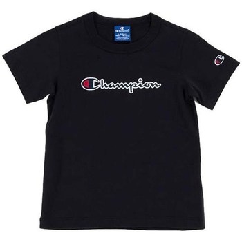 textil Børn T-shirts m. korte ærmer Champion Crewneck Tshirt Sort