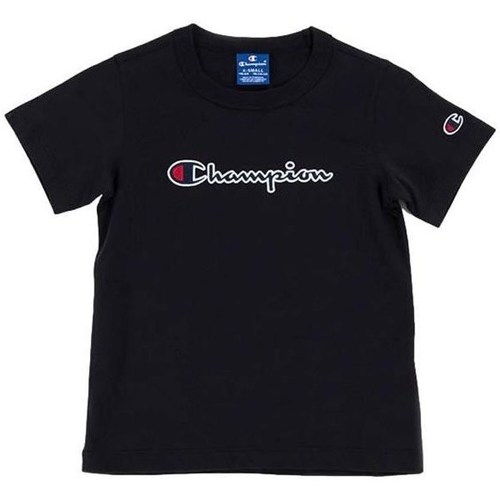 textil Dreng T-shirts m. korte ærmer Champion Crewneck Tshirt Sort
