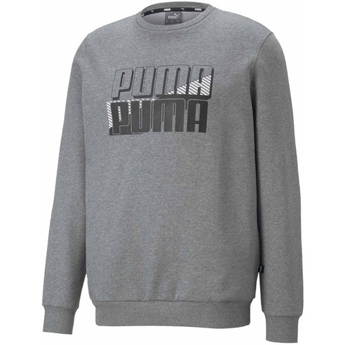 textil Herre Sweatshirts Puma Power Logo Grå