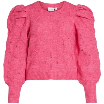 textil Dame Pullovere Vila Knit Elania L/S - Fandango Pink Pink