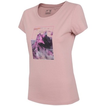 textil Dame T-shirts m. korte ærmer 4F TSD060 Pink