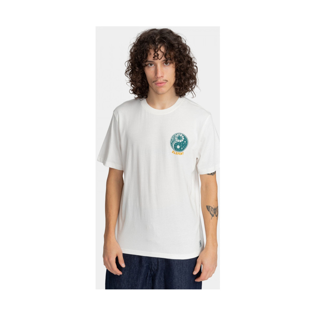textil Herre T-shirts & poloer Element Balance Hvid