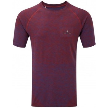 textil Herre T-shirts m. korte ærmer Ronhill Infinity Spacedye SS Tee Bordeaux