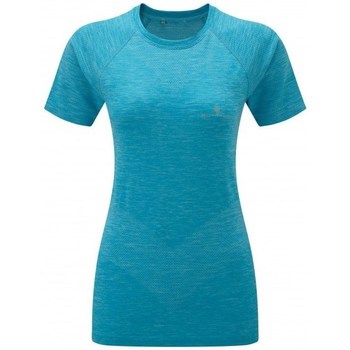textil Dame T-shirts m. korte ærmer Ronhill Infinity Spacedye SS Tee Blå