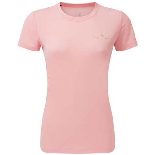 textil Dame T-shirts m. korte ærmer Ronhill Tech SS Tee W Pink