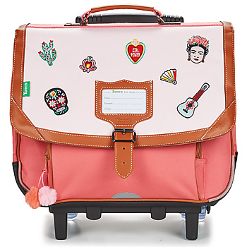 Tasker Pige Rygsække / skoletasker med hjul Tann's ADRIANA TROLLEY 38 CM Pink