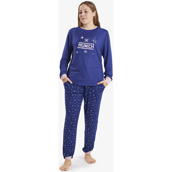 textil Dame Pyjamas / Natskjorte Munich CP0400 Blå