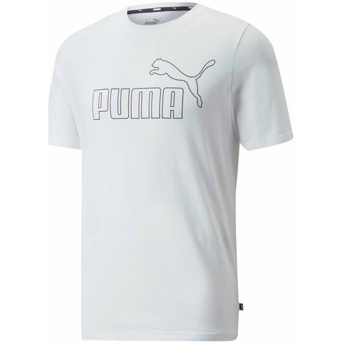 textil Herre T-shirts m. korte ærmer Puma Essentials Elevated Hvid