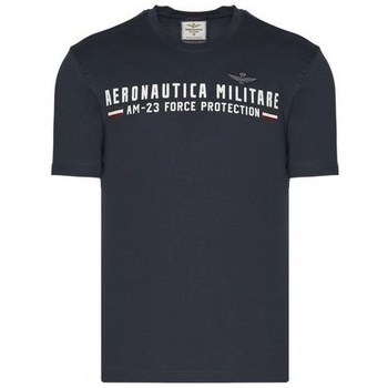 textil Herre T-shirts m. korte ærmer Aeronautica Militare TS1942J53808331 Marineblå