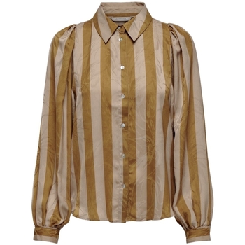 textil Dame Toppe / Bluser La Strada Shirt Atina L/S - Golden Guld