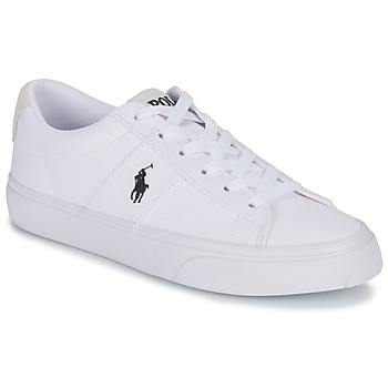 Sko Lave sneakers Polo Ralph Lauren SAYER-SNEAKERS-LOW TOP LACE Hvid / Sort