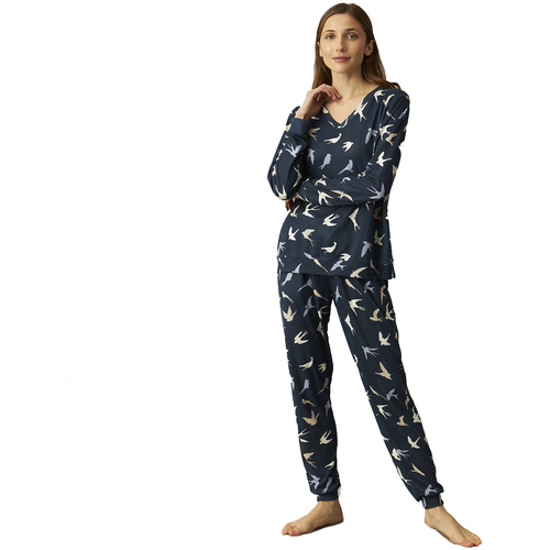textil Dame Pyjamas / Natskjorte J&j Brothers JJBCP0900 Flerfarvet