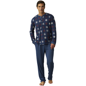 textil Herre Pyjamas / Natskjorte J And J Brothers JJBCP5400 Flerfarvet
