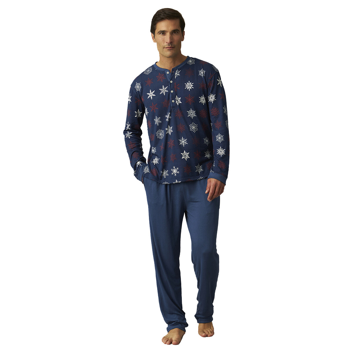 textil Herre Pyjamas / Natskjorte J&j Brothers JJBCP5400 Flerfarvet