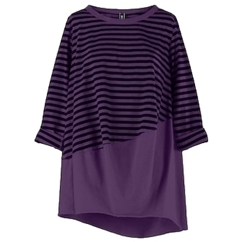 textil Dame Toppe / Bluser Wendy Trendy Top 220847 - Fucsia/Black Violet