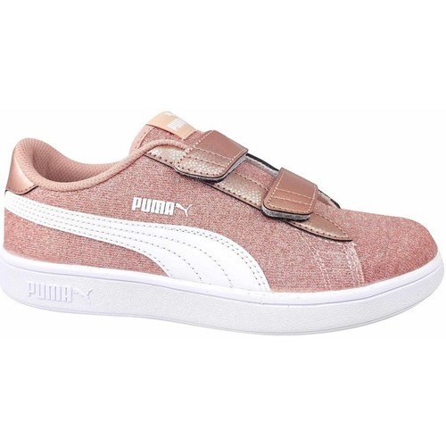 Sko Børn Lave sneakers Puma Smash V2 Glitz Glam V PS Pink