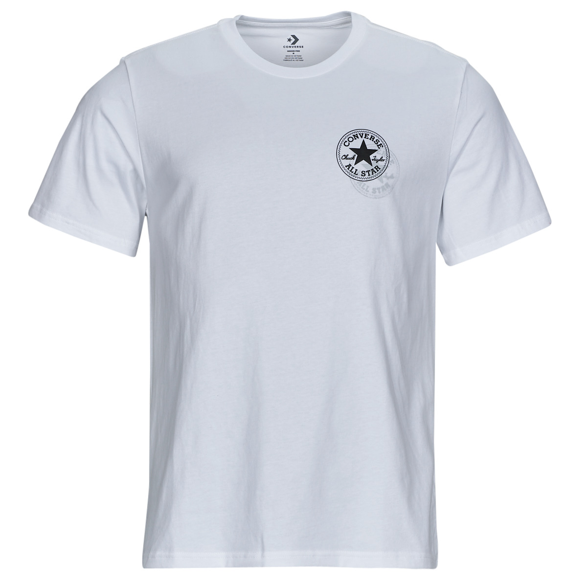 textil Herre T-shirts m. korte ærmer Converse GO-TO ALL STAR PATCH Hvid