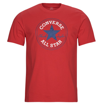 textil Herre T-shirts m. korte ærmer Converse GO-TO ALL STAR PATCH LOGO Rød
