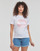 textil Dame T-shirts m. korte ærmer Converse RADIATING LOVE SS SLIM GRAPHIC Hvid