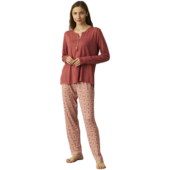 textil Dame Pyjamas / Natskjorte J And J Brothers JJBCP0201 Rød