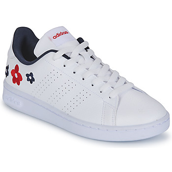 Sko Dame Lave sneakers Adidas Sportswear ADVANTAGE Hvid / Blomstret