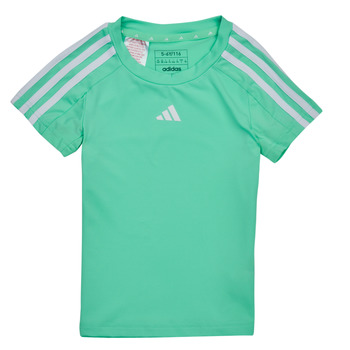 textil Pige T-shirts m. korte ærmer adidas Performance TR-ES 3S T Grøn / Nemt
