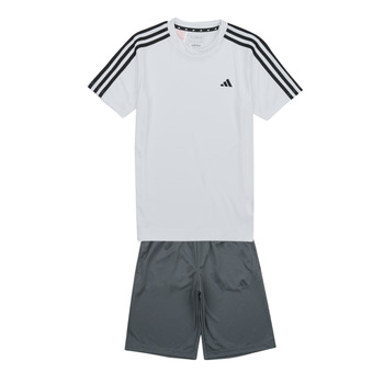 textil Børn Sæt Adidas Sportswear TR-ES 3S TSET Hvid