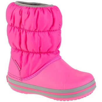 Sko Børn Vinterstøvler Crocs Winter Puff Boot JR Pink